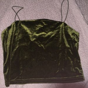 Green Velvet Tank